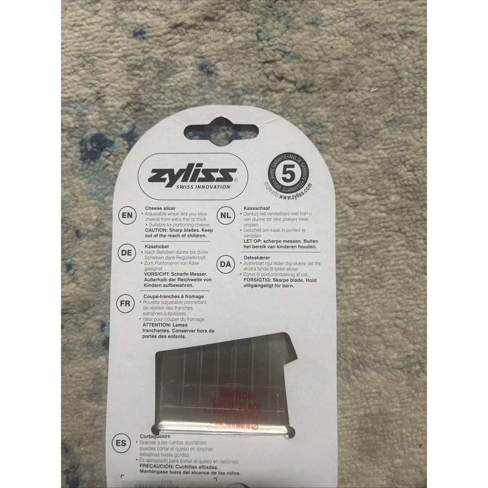 Vintage Zyliss Swiss Innovation Dial-N-Slice Adjustable Cheese Slicer New